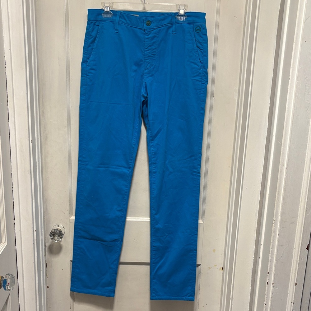 Ag Adriano Goldschmied The Graduate Tailored Trouser Blue Sky Chinos NWOT 32